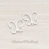 PD.574 // Butterfly Pendant, 2 Pc