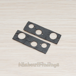 PD.578 // Circles in Rectangle Pendant, 2 Pc