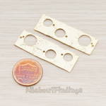 PD.578 // Circles in Rectangle Pendant, 2 Pc