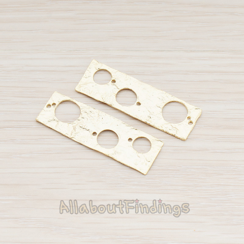 PD.578 // Circles in Rectangle Pendant, 2 Pc