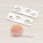 PD.578 // Circles in Rectangle Pendant, 2 Pc