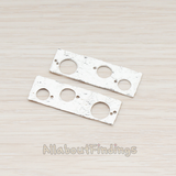 PD.578 // Circles in Rectangle Pendant, 2 Pc
