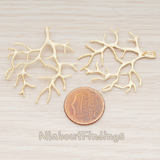 PD.590-02 // Large Tree Branch Pendant, 2 Pc