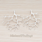 PD.590-02 // Large Tree Branch Pendant, 2 Pc