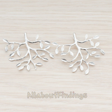 PD.591 // Tree Leaf Pendant, 2 Pc