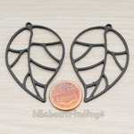 PD.597 // Large Leaf Pendant, 2 Pc