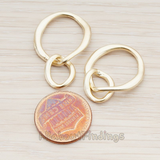 PD.599 // Big n Small Irregular Linked Round Pendant, 2 Pc