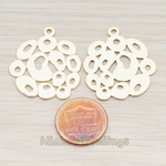 PD.619-01 // Jelly Bean Round Pendant, 2 Pc