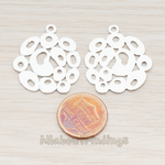 PD.619-01 // Jelly Bean Round Pendant, 2 Pc