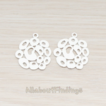 PD.619-01 // Jelly Bean Round Pendant, 2 Pc