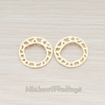 PD.623 // Leopard Print Round Pendant, 2 Pc