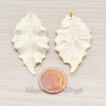 PD.627 // Large Dried Leaf Pendant, 2 Pc
