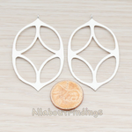 PD.635 // Beetle Shaped Oval Pendant, 2 Pc