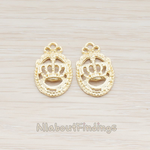 PD.660 // Oval Framed Crown Pendant, 2 Pc