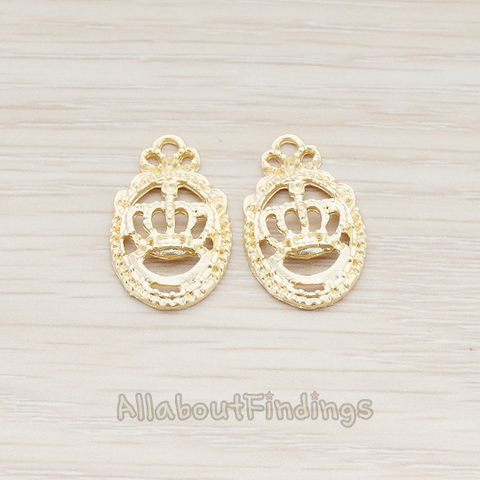 PD.660 // Oval Framed Crown Pendant, 2 Pc