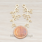 PD.665-01 // Small Leaf Branch Pendant, 2 Pc