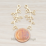 PD.665-01 // Small Leaf Branch Pendant, 2 Pc