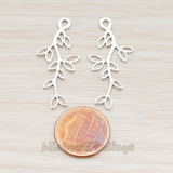 PD.665-01 // Small Leaf Branch Pendant, 2 Pc
