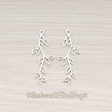 PD.665-02 // Leaf Branch Pendant, 2 Pc