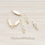 PD.673-01 // Mini Cubic Zirconia Bar Pendant, 6 Pc