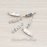 PD.673-01 // Mini Cubic Zirconia Bar Pendant, 6 Pc
