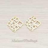 PD.676-02 // Large Linked Squares Pendant, 2 Pc