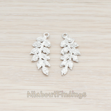 PD.683 // Textured Leaf Pendant, 2 Pc