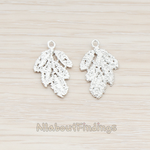PD.685 // Lace Leaf Pendant, 2 Pc