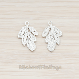 PD.685 // Lace Leaf Pendant, 2 Pc