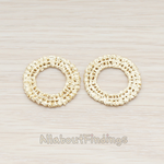 PD.687 // Round Circle Lace Pendant, 2 Pc