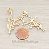 PD.721 // Cherry Blossom Twig Pendant, 2 Pc