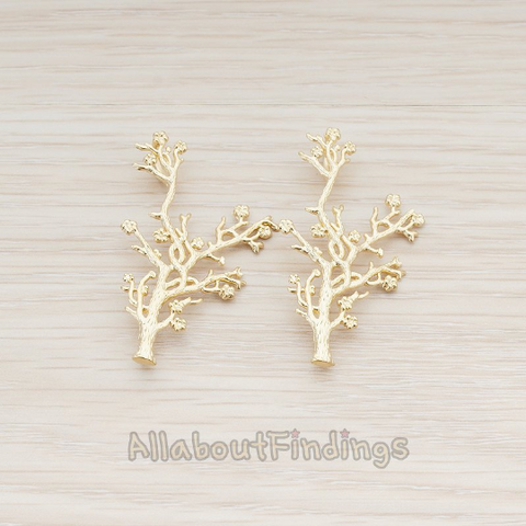 PD.721 // Cherry Blossom Twig Pendant, 2 Pc