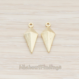 PD.723 // Brushed Rhombus Pendant, 2 Pc