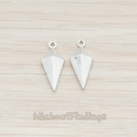 PD.723 // Brushed Rhombus Pendant, 2 Pc