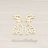 PD.727 // Cute Cartoon Giraffe Pendant, 2 Pc