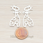 PD.727 // Cute Cartoon Giraffe Pendant, 2 Pc