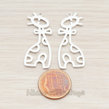 PD.727 // Cute Cartoon Giraffe Pendant, 2 Pc