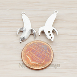 PD.729 // Brushed Peeled Banana Pendant, 2 Pc
