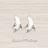 PD.729 // Brushed Peeled Banana Pendant, 2 Pc