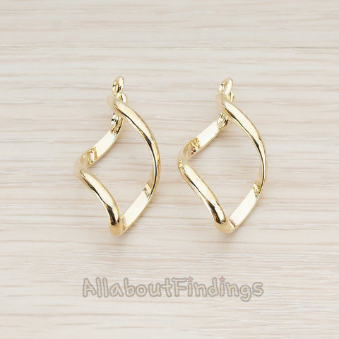 PD.733 // Twisted Spiral Pendant, 2 Pc