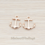 PD.740 // Smooth Anchor Pendant, 2 Pc