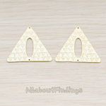 PD.757 // Aztec Triangle Connector Pendant, 2 Pc