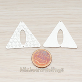 PD.757 // Aztec Triangle Connector Pendant, 2 Pc