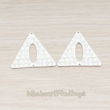 PD.757 // Aztec Triangle Connector Pendant, 2 Pc