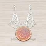 PD.758 // Delicate Chandelier Filigree Pendant, 6 Pc