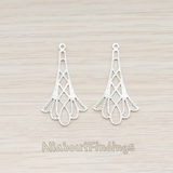 PD.758 // Delicate Chandelier Filigree Pendant, 6 Pc