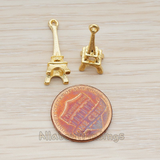 PD.763 // 3D Eiffle Tower Pendant, 2 Pc