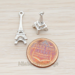 PD.763 // 3D Eiffle Tower Pendant, 2 Pc