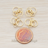 PD.765 // Multi Small Links Linked Pendant, 2 Pc