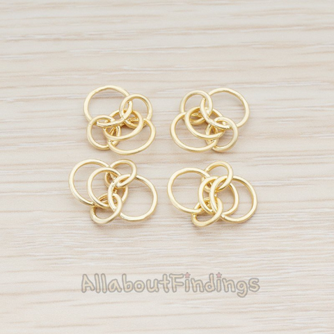 PD.765 // Multi Small Links Linked Pendant, 2 Pc